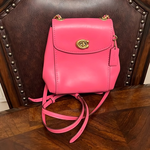 Coach Barbie Hot Pink Parker convertible Backpacks - Picture 1 of 10